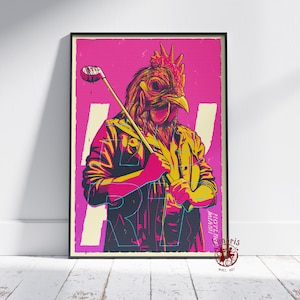 Hotline Miami Poster | Jacket Wall Art | Unframed Canvas Print | Gift Game Poster