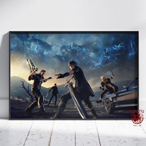 Final Fantasy Poster | Zack Fair Wall Art | Unframed Canvas Print | Gift Game Poster #2