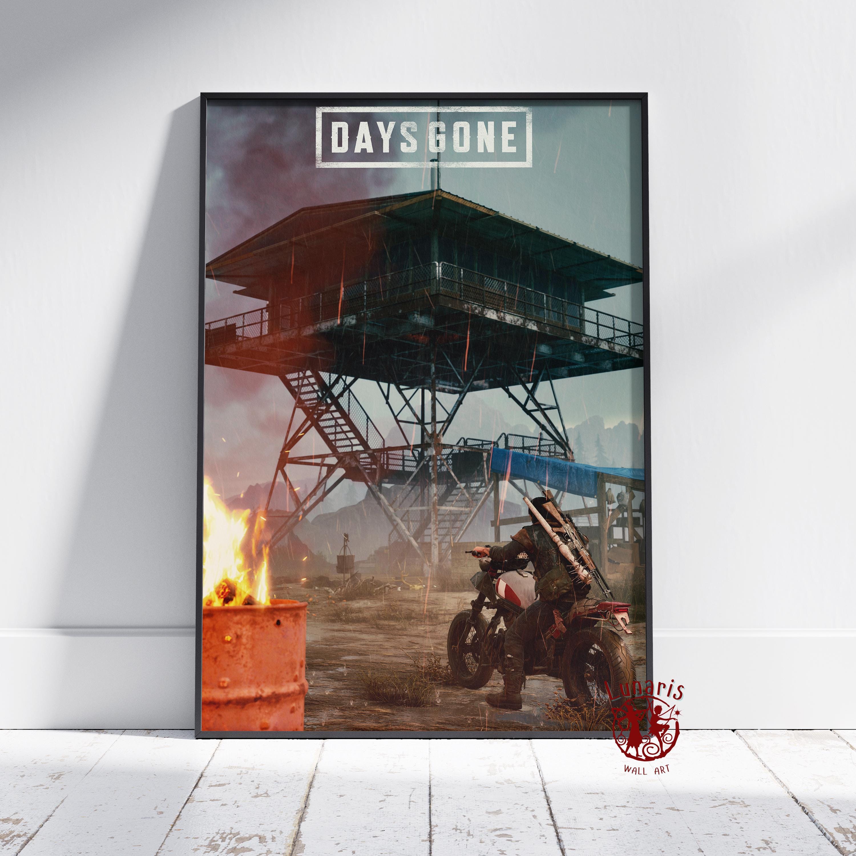 Poster Graffiti Handmade "Days Go..." Di Moreno Mata - Opera D'Arte Moderna Per Soggiorno, 23x32.5 Cm - Foto 5