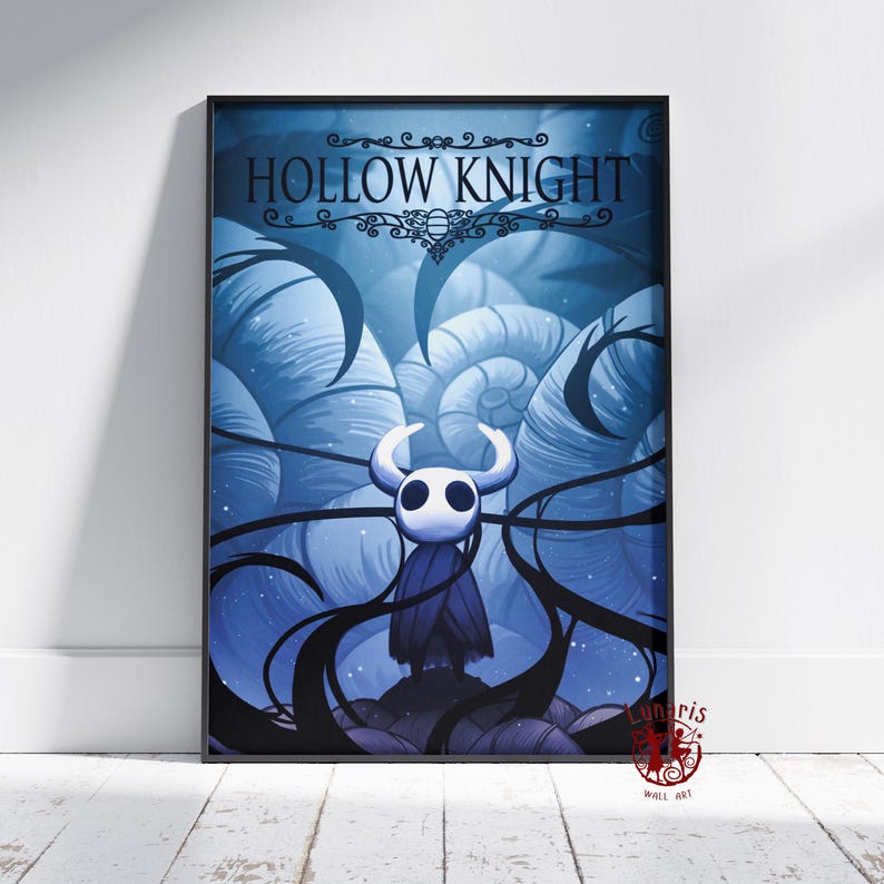 Hollow Knight Poster | Hallownest Wall Art | Unframed Canvas Print ...