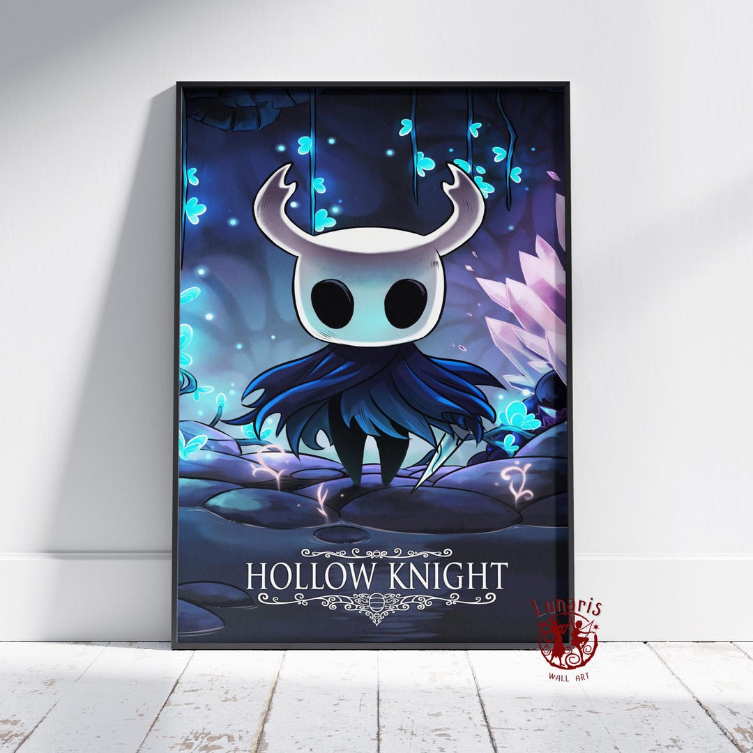 Hollow Knight Poster | Hallownest Wall Art | Unframed Canvas Print ...