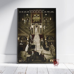 American Horror Story Poster | AHS Wall Art | Unframed Canvas Print | Gift TV Show Poster