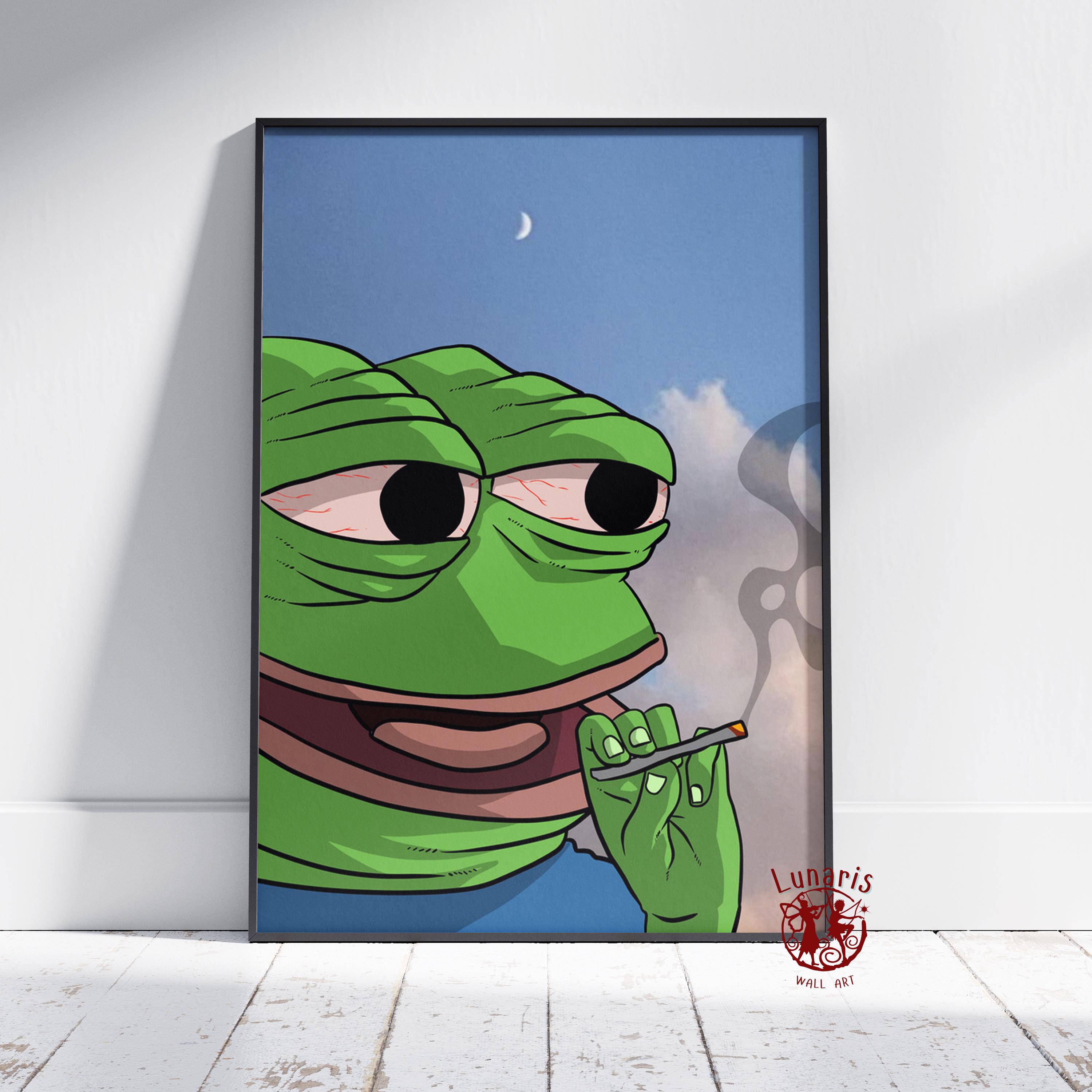 Pepe Meme Poster | Pepe the Frog Meme Wall Art | Unframed Canvas Print |  Gift Funny Poster - Etsy Australia