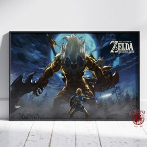 The Legend of Zelda Poster | Breath of the Wild Wall Art | Unframed Canvas Print | Gift Game Poster #3