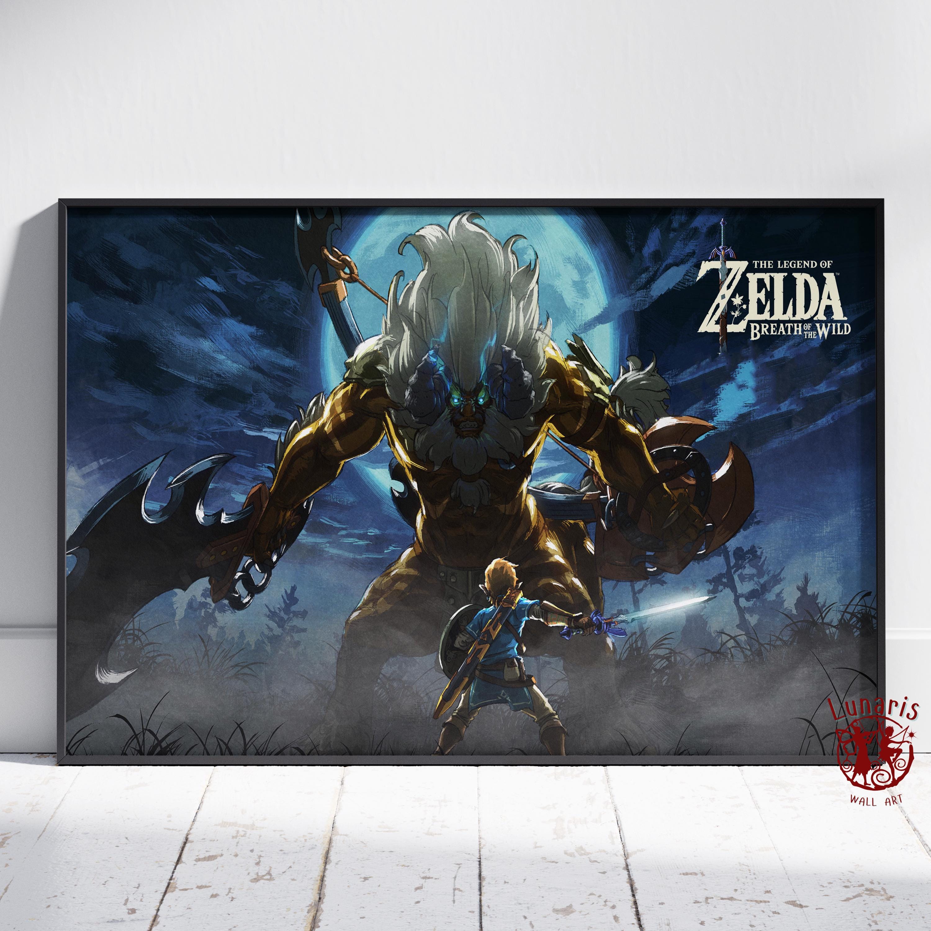 ゼルダの伝説 ブレスオブザワイルド BoTW リンク ウォールアート ポスター ゼルダの伝説 ブレスオブザワイルド BoTW リンク ウォールアート