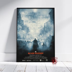 Blade Runner Poster | Deckard Wall Art | Unframed Canvas Print | Gift Movie Poster #2