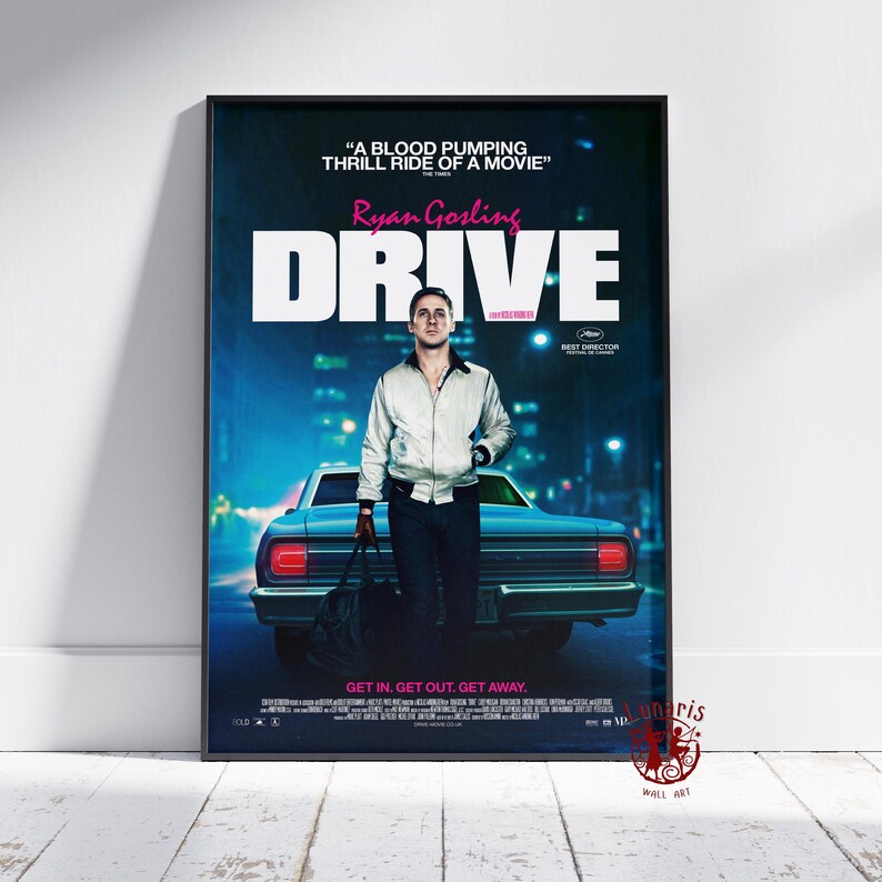 Drive Poster | Ryan Gosling Wall Art | Unframed Canvas Print | Gift ...