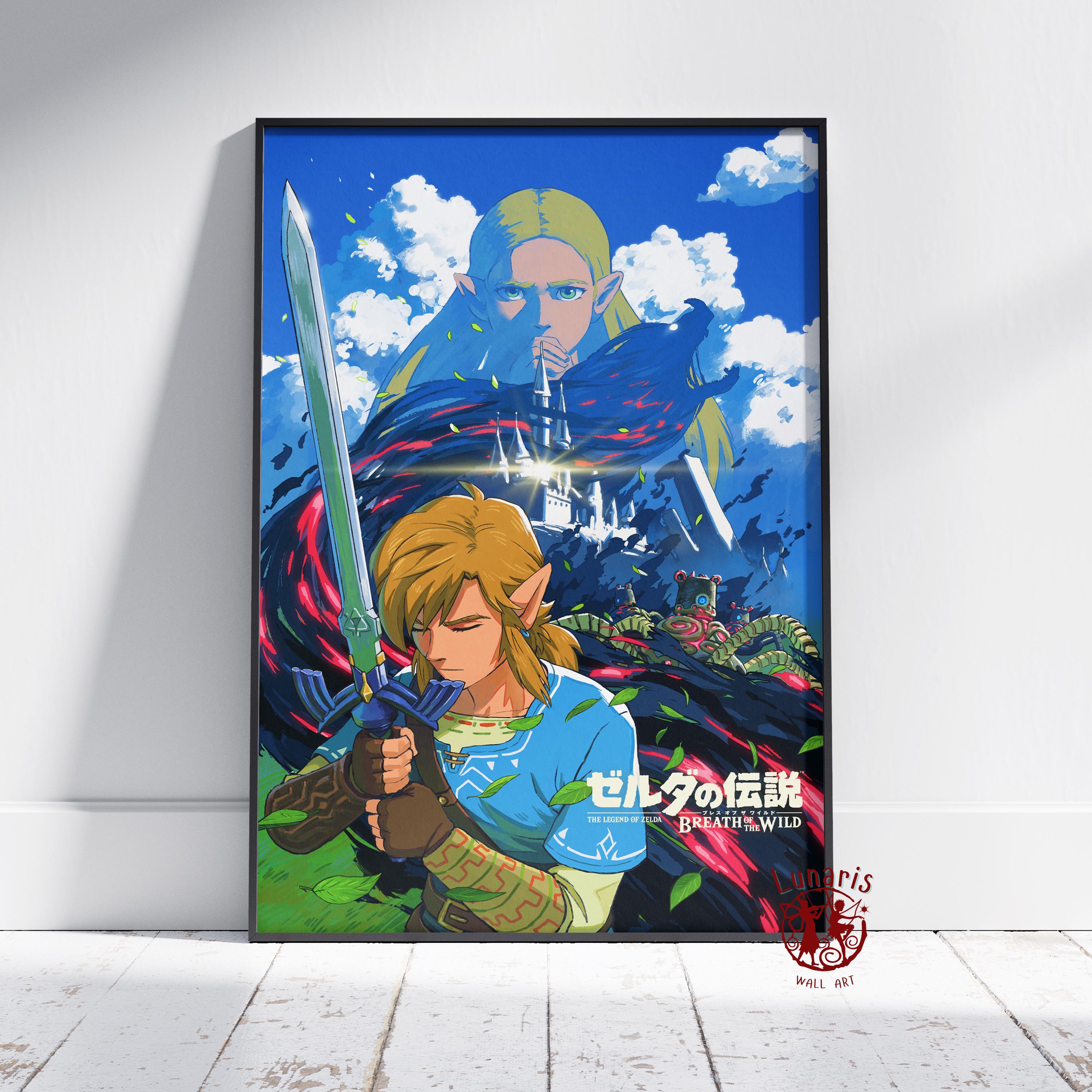 ゼルダの伝説ポスター | ブレス オブ ザ ワイルド ウォールアート