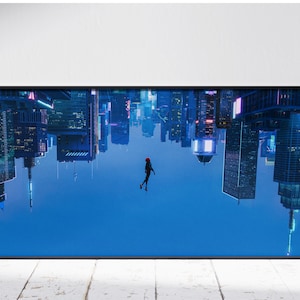 Spider-Man: Into the Spider-Verse Poster | Miles Morales Wall Art | Unframed Canvas Print | Gift Movie Poster