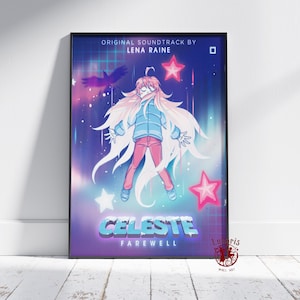 Celeste Poster | Madeline Wall Art | Unframed Canvas Print | Gift Game Poster