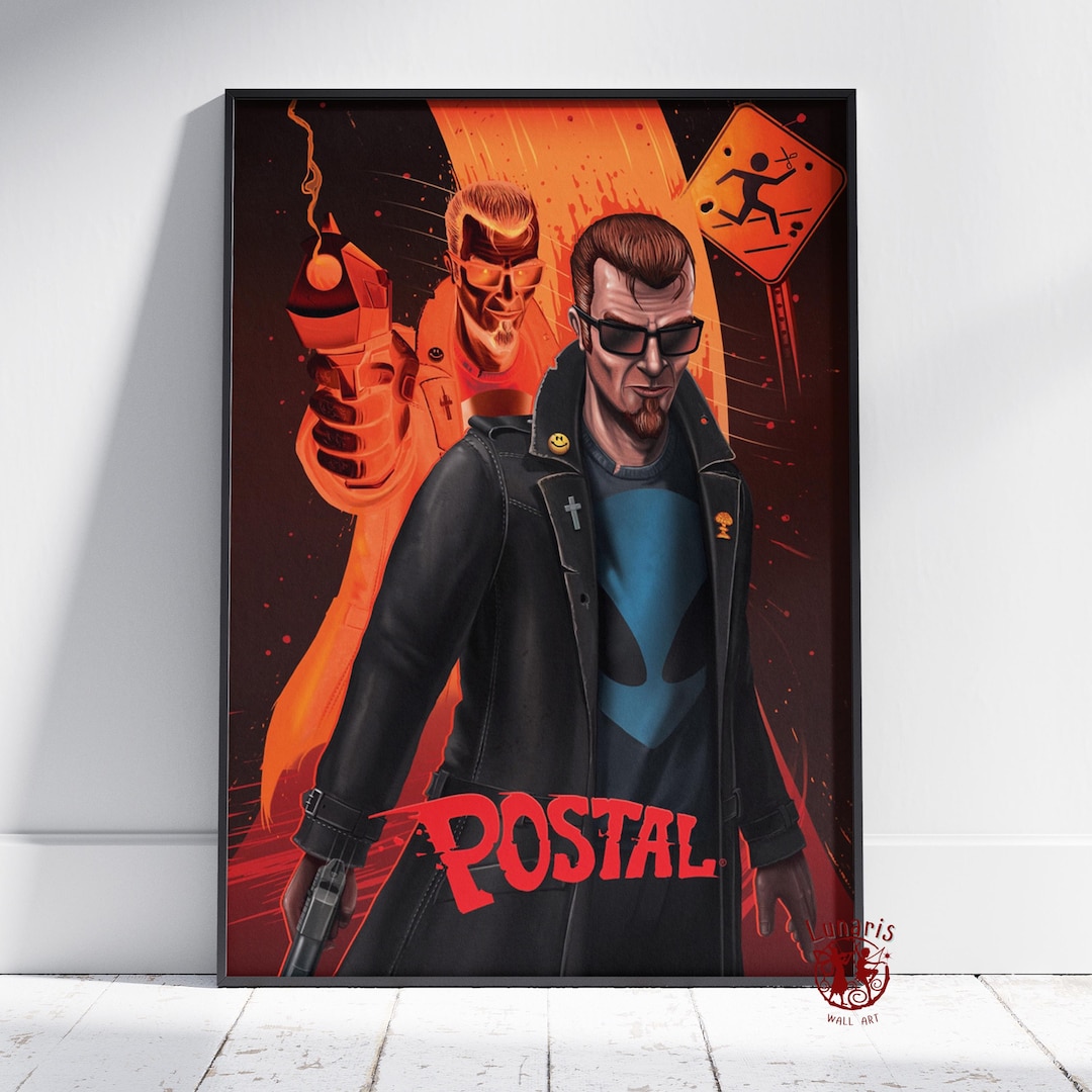 Postal Poster | the Postal Dude Wall Art | Unframed Canvas Print | Gift ...