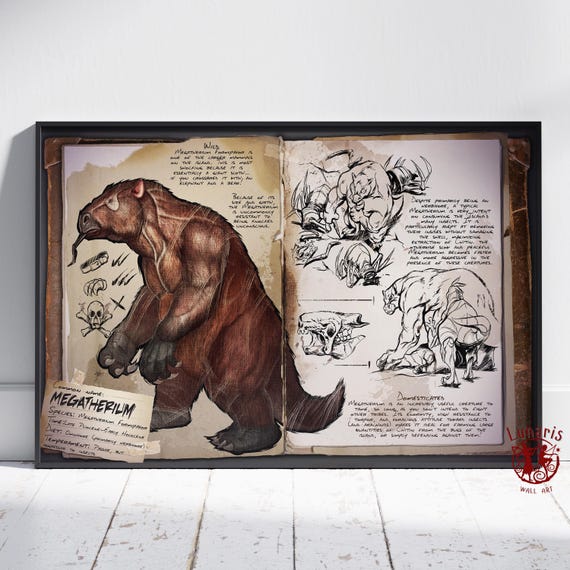 Ark Survival Evolved Dossiers Poster | Spinosaur Wall Art