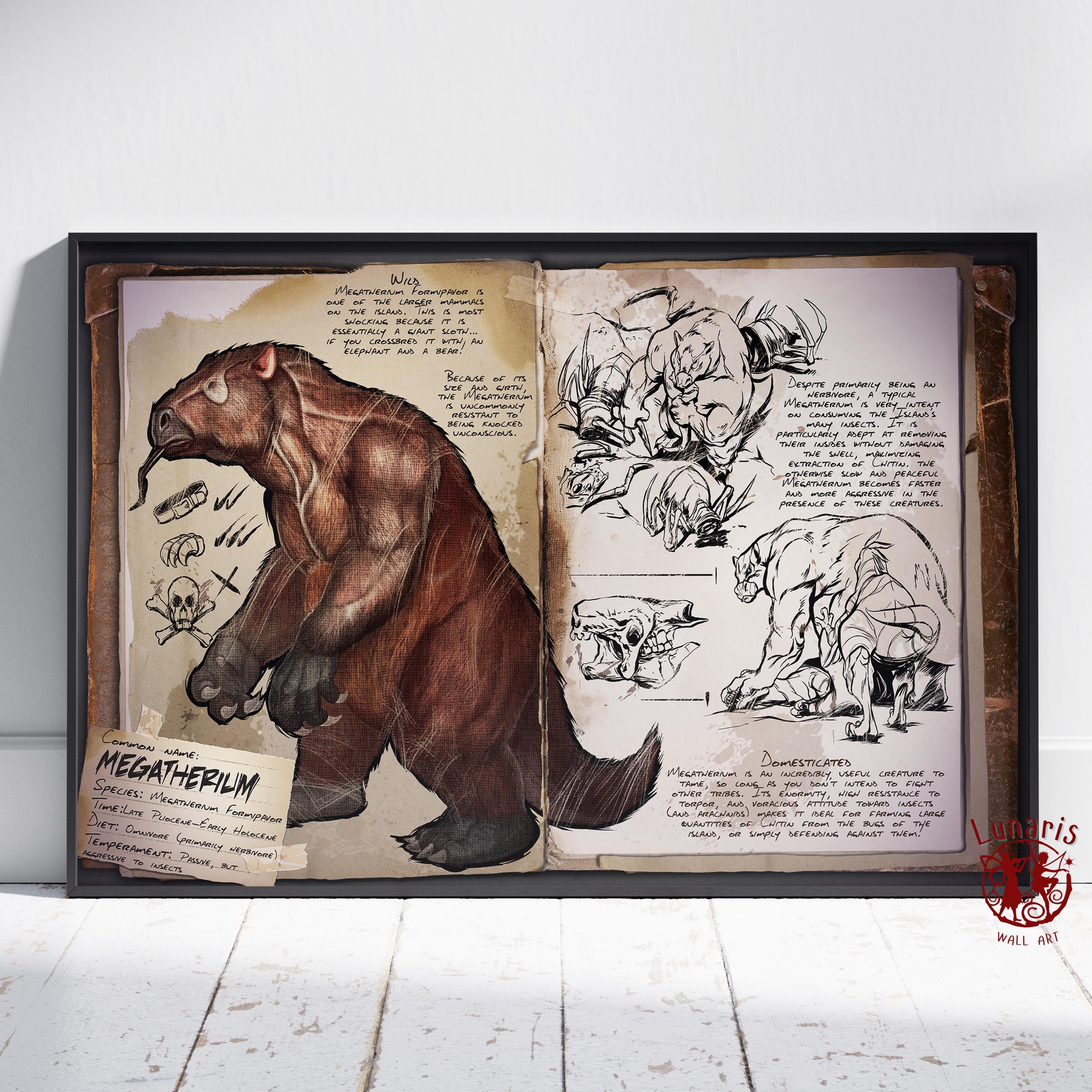 ARK Survival Evolved 書類ポスター | スピノサウルス ウォールアート