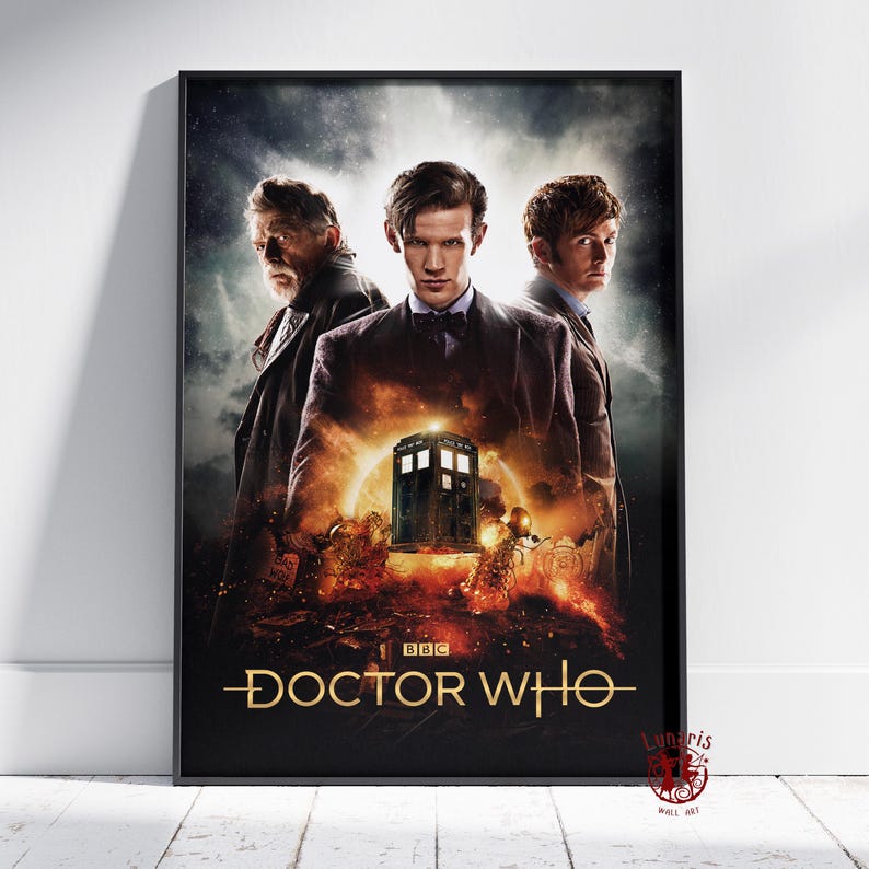Doctor Who Poster | the Doctor Wall Art | Unframed Canvas Print | Gift ...