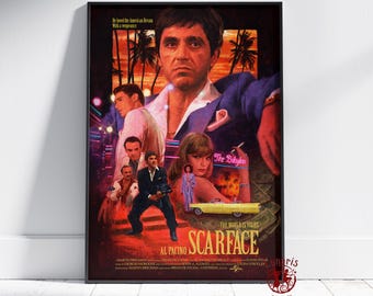 Scarface 1983 - Al Pacino as  Tony Montana  - Fine Art Photography - Luxury Wo