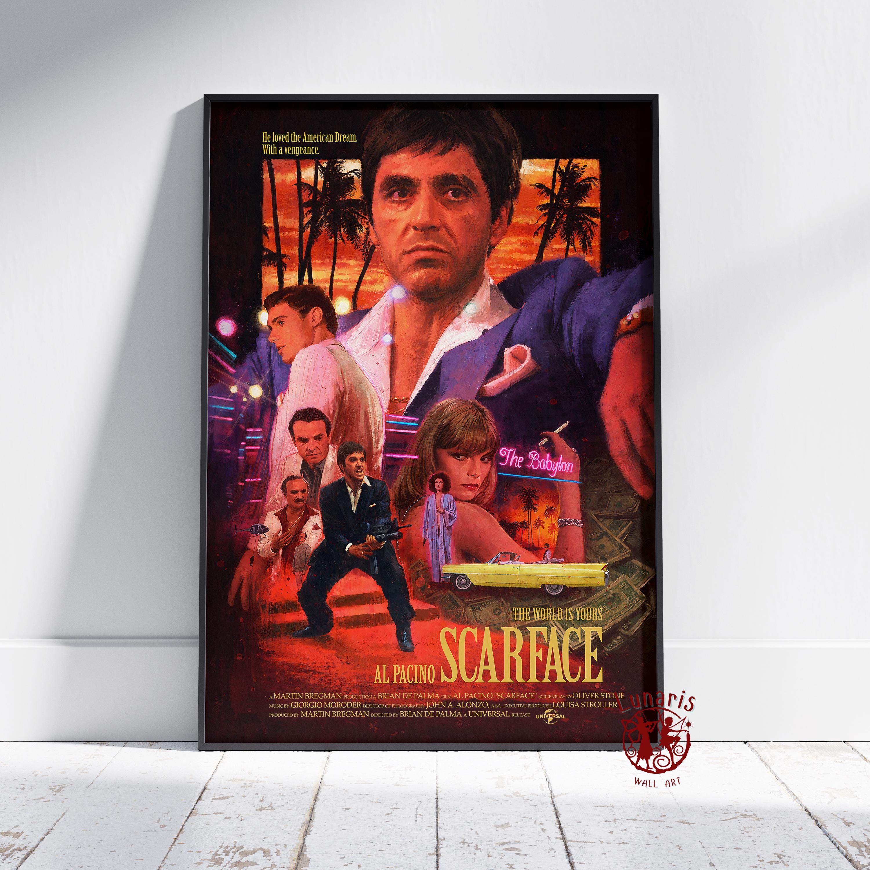 Photographie sur toile Scarface Tony Montana 76 cm x 50 cm
