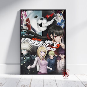 Affiche Danganronpa | Art mural Shirokuma | Impression sur toile sans cadre | Poster du jeu cadeau
