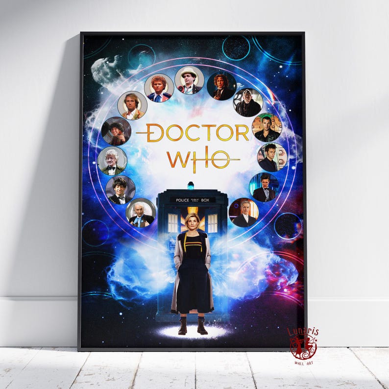 Doctor Who Poster | the Doctor Wall Art | Unframed Canvas Print | Gift ...