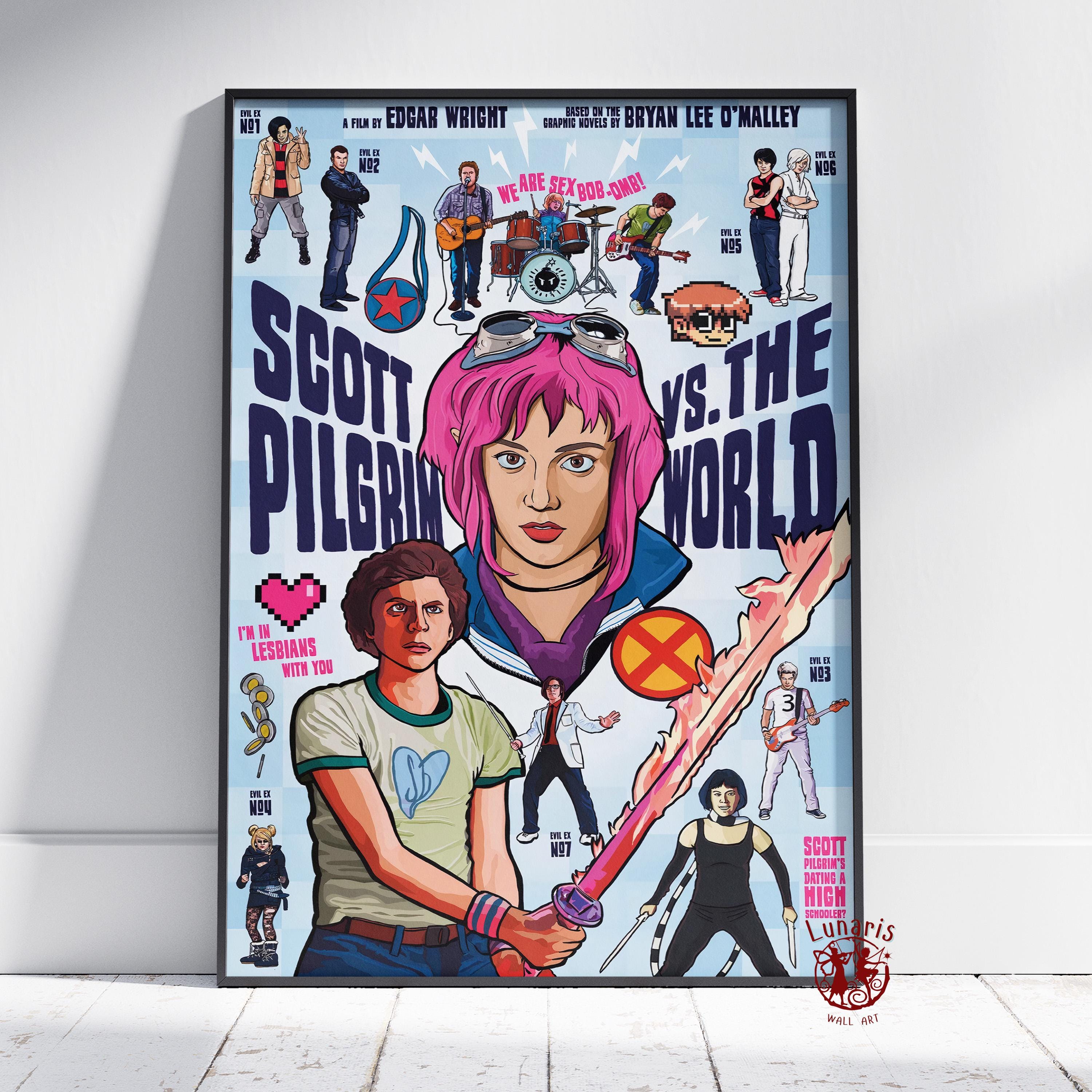 Scott Pilgrim Vs. the World Poster | Ramona Flowers Wall Art