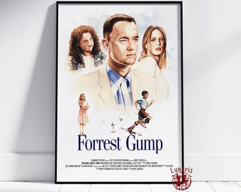 フォレスト・ガンプ ポスター | レトロ映画ウォールアート | フレーム