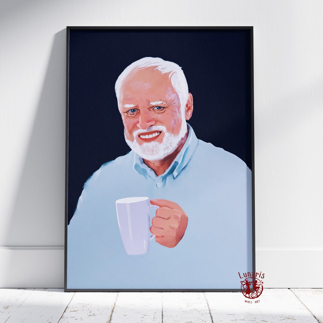 Hide the Pain Harold Meme Poster | Harold Meme Wall Art | Unframed ...
