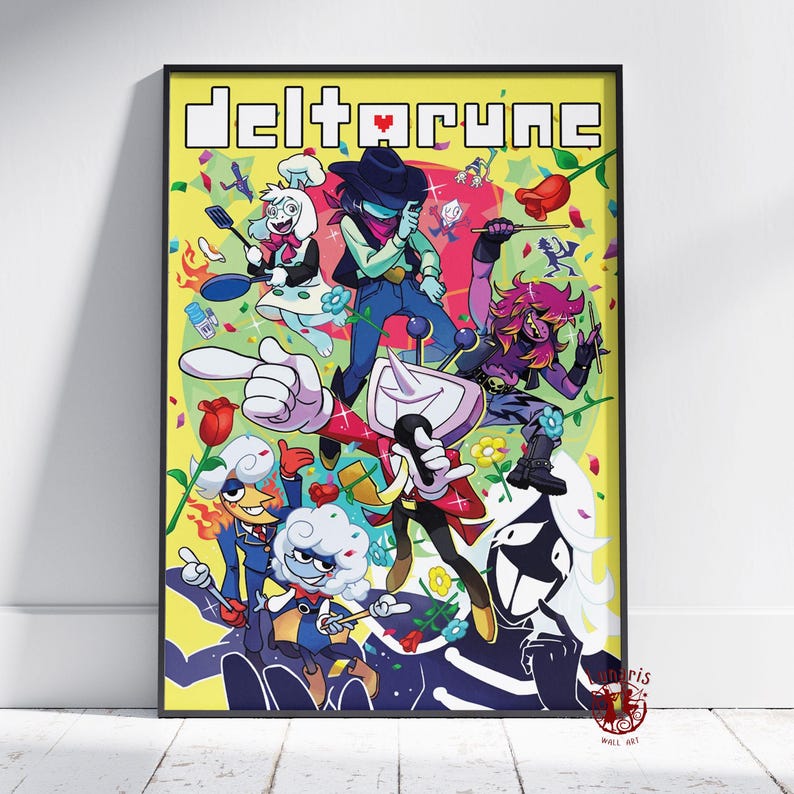 Deltarun Poster | Kris Dreemurr Wand Kunst | Ungerahmt Leinwanddruck | Geschenk Spiel Poster Style #3