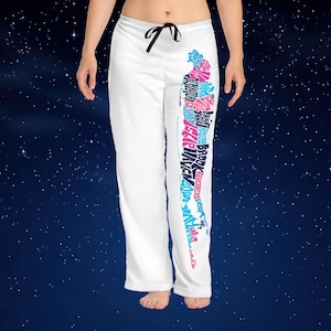 Long Island NY Damen & Herren Pyjama Nachtwäsche, individuelle Nachtwäsche, einzigartige Geschenkideen
