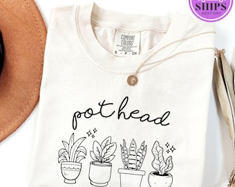 Pot Head Shirt: Funny Plant Lover Graphic Tee