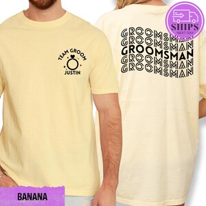 a man and a woman wearing t shirts