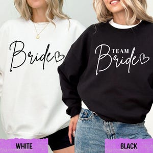 Bridal Party Sweatshirt Hoodie / Bachelorette Sweater / Team Bride Hoodie / Bridesmaid Gift Sweatshirt / Wedding Party Hoodie / Bride Crew