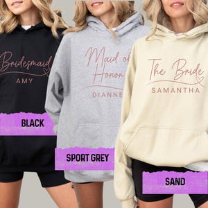 Custom Bachelorette Sweatshirt / Bride Gift Hoodie / Team Bride Shirt / Hen Party Hoodie / Wedding Party Sweater / Bridal Shower Gift