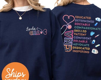 Camiseta de regalo para auxiliar de enfermería certificada, regalo para auxiliar de enfermería certificada, ropa para la semana de la auxiliar de enfermería certificada, regalo de agradecimiento para enfermeras, regalo de graduación para auxiliar de enfermería certificada