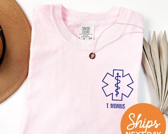 Personalized EMT EMS T‑Shirt, Medical Tech Gift, Health Care Tee, Nurse Blood Draw