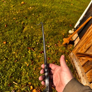 ACTUAL railroad spike steak flipper.  RIGHT HAND. Please read full description.