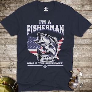 Vaterhaftes Bass Fischen T-Shirt, USA Karte Fischer T-Shirt, amerikanisches Pride Angler Shirt, Fischen Supermacht Top, Fischen Leidenschaft T-Shirt