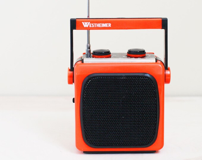 Westheimer Orange Amfm Radio NOT Working for Parts or Etsy