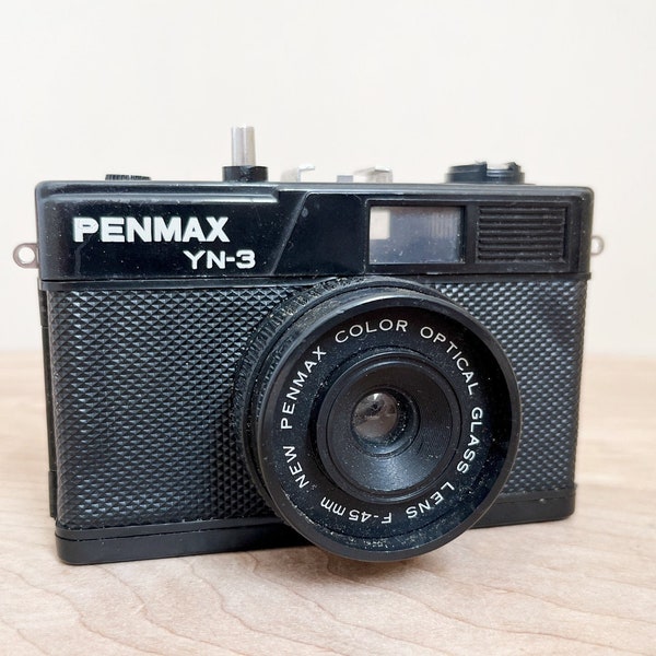 Penmax YN-3 Plastic Toy Camera/ Fun Vintage Plastic 35mm Film Camera w Glass Lens/ Lomography Camera/ In Good Working Condition w Lens Cap