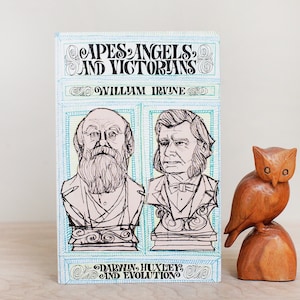 Apes, Angles & Victorians, The Story of Darwin, Huxley, and Evolution by William Irvine/ Nice 1982 PB Edition Designed by Richard Rosenblum