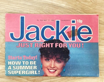 Jackie Magazine No.854 May 17, 1980/ Vintage British Teen Magazine/ Fun 80s Time Capsule w Andy Summers, Siouxsie Sioux, Fashion and More