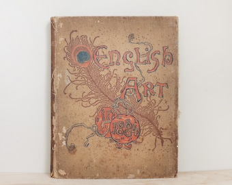 English Art of 1884 Ed: Henry Blackburn/ HTF Antique Book Featuring The Royal Academy of Art/ Victorian Folio Book of Art/ Pub in 1885