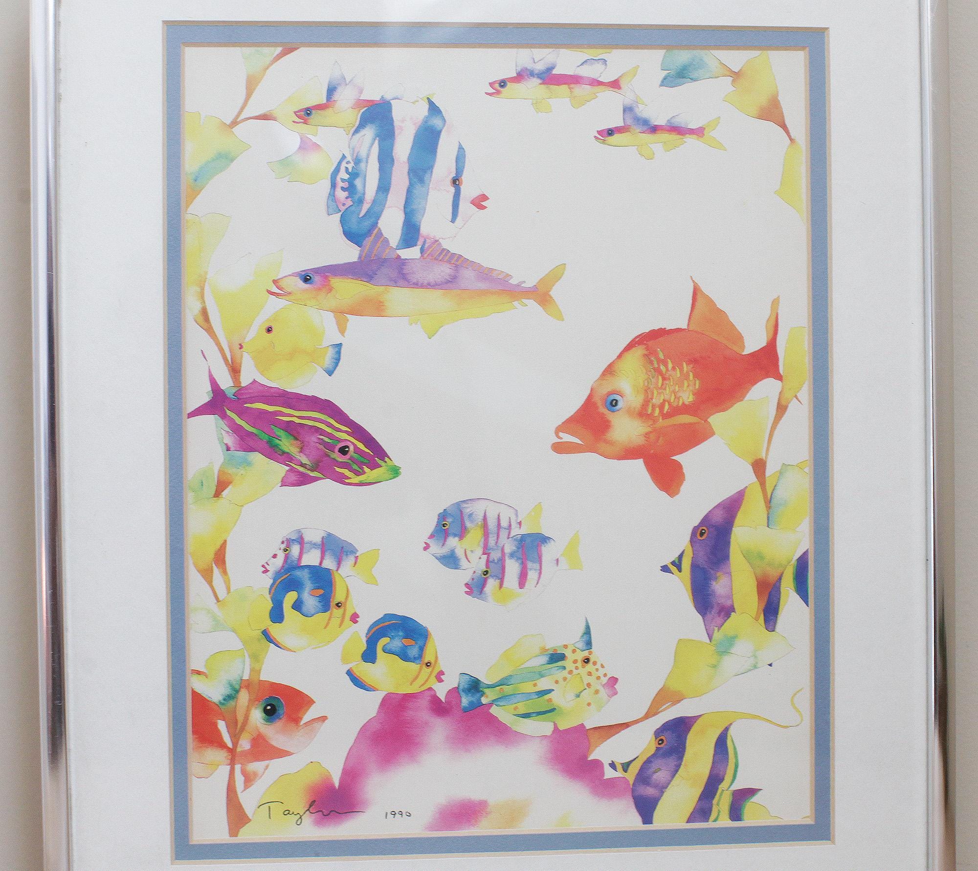 トレイシー　テイラー　オリジナル水彩画T. Taylor 色鮮やかな魚たち il_fullxfull.6957402314_61dc.jpg