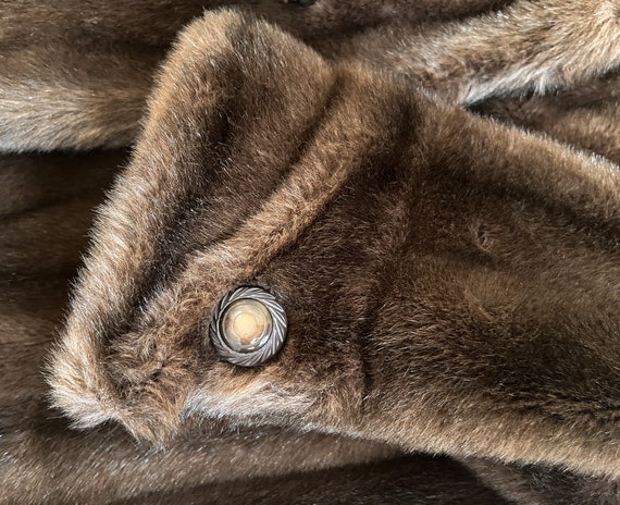 Tissavel Faux Fur Jacket Made in France Size Medi… - image 7