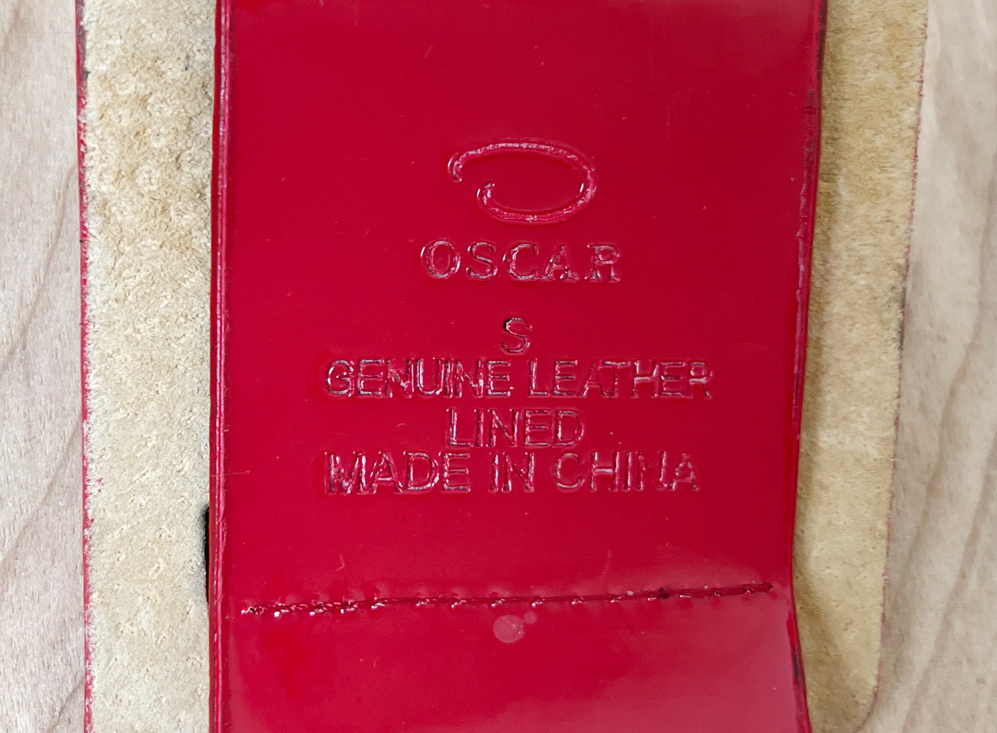 Oscar de la Renta Red and White Woven Leather Belt Oscar de la Renta Belts for Women | The RealReal main image 3