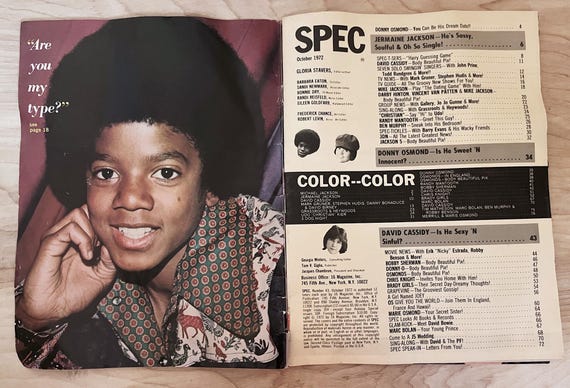 Spec Magazine October 1972/ Vintage Teen Tabloid Style Magazine