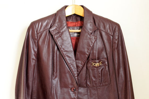 Aigner top leather coat