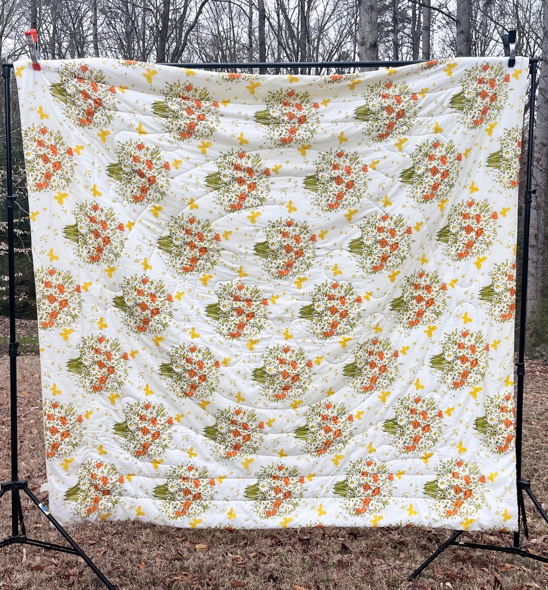 Morgan Jones Comforter Bonnie Bouquet Floral Butterfly Pattern /HTF ...