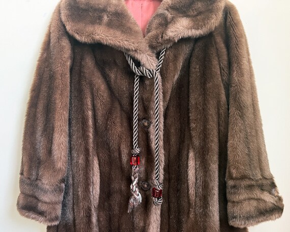 Tissavel Faux Fur Jacket Made in France Size Medi… - image 3