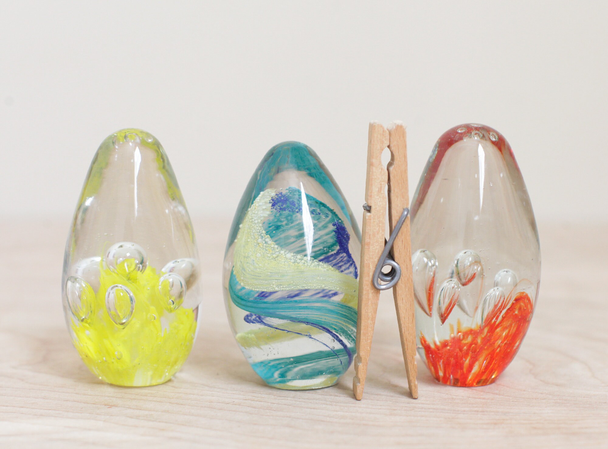 置物 Murano Glass Italy Egg Paperweight Murano Glass Egg with