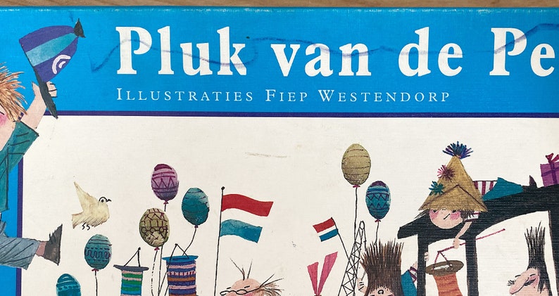 Fiep Westendorp Jigsaw Puzzle/Rare Jumbo 70 Piece Puzzle by Celebrated Mid Century Dutch Illustrator/Pluk van de Petteflet image 3