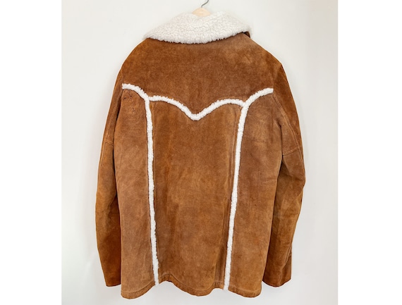 Berman's Men's Shearling & Suede Leather Jacket S… - image 6